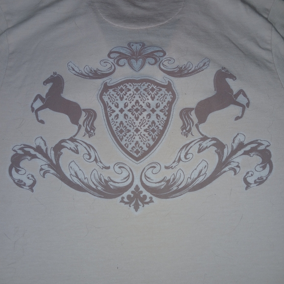 Equiline Women's Short Sleeve Polo Shirt - Baby Pink Sz Small EUC - Picture 5 of 5